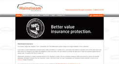 Desktop Screenshot of mainstreaminsurance.co.nz