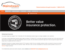 Tablet Screenshot of mainstreaminsurance.co.nz